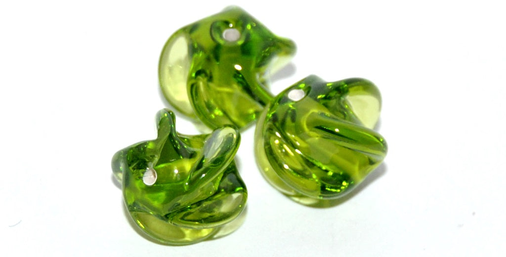 Seashells Lampwork Glass Handmade Beads, (D), Glass, Czech Republic