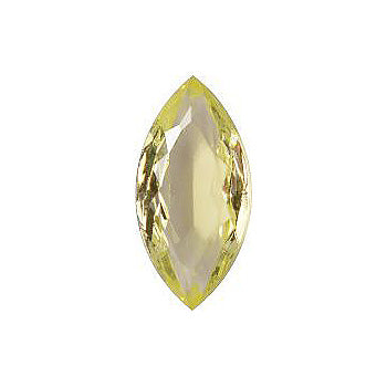 Navette Faceted Pointed Back (Doublets) Crystal Glass Stone, Yellow 2 Transparent (80100), Czech Republic