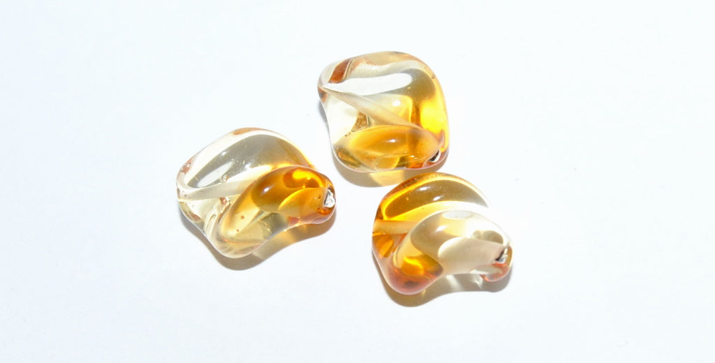 Leaf Lampwork Glass Handmade Beads, (A), Glass, Czech Republic