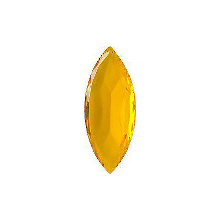 Navette Faceted Pointed Back (Doublets) Crystal Glass Stone, Yellow 10 Transparent (90000), Czech Republic