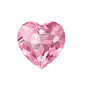 SWAROVSKI CRYSTALS pendant Heart Cut 6432 crystal stone with hole Rose Glass Austria