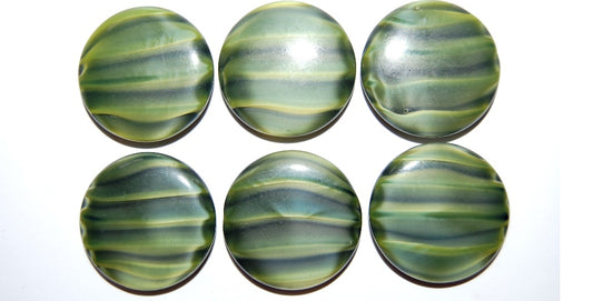 Cabochon Round Flat Back, (), Glass, Czech Republic