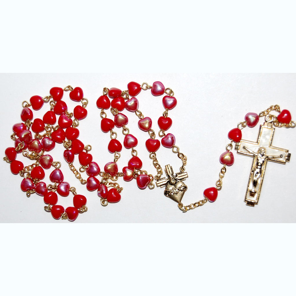 Rosaries With Czech Glass Beads And Methal Cross, 6 mm (R321210-A)