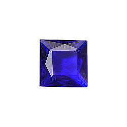 Square Faceted Pointed Back (Doublets) Crystal Glass Stone, Blue 2 Transparent (30090), Czech Republic