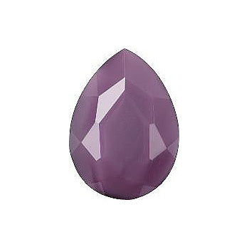 Pear Faceted Pointed Back (Doublets) Crystal Glass Stone, Violet 10 Pearl Colours (02402), Czech Republic