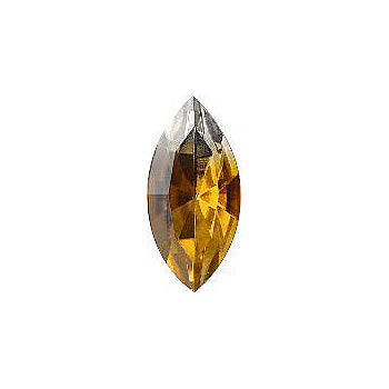 Navette Faceted Pointed Back (Doublets) Crystal Glass Stone, Yellow 5 Multicolours (10040-00030-Al), Czech Republic
