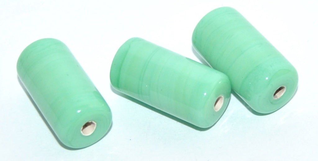 Czech Glass Hand Made Roller Tube Lampwork Beads, (F), Glass, Czech Republic