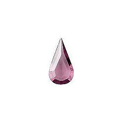 Pear Faceted Pointed Back (Doublets) Crystal Glass Stone, Violet 18 Transparent (20040), Czech Republic