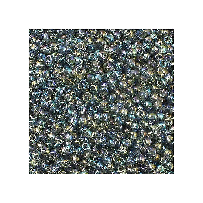 Rocailles TOHO seed beads Transparent Rainbow Gray (#176B) Glass Japan