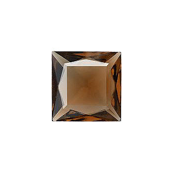 Square Faceted Pointed Back (Doublets) Crystal Glass Stone, Brown 1 Transparent (10210), Czech Republic