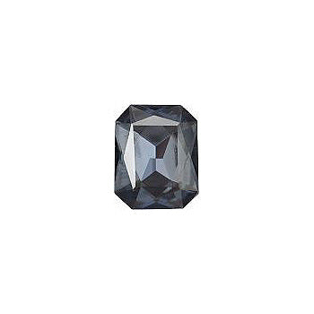 Octagon Faceted Pointed Back (Doublets) Crystal Glass Stone, Blue 13 Transparent With Chrome (40010-K-Chr), Czech Republic