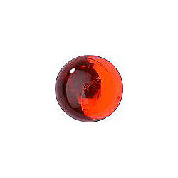 Round Cabochons Flat Back Crystal Glass Stone, Orange 1 Transparent With Aluminium (90040-Al), Czech Republic