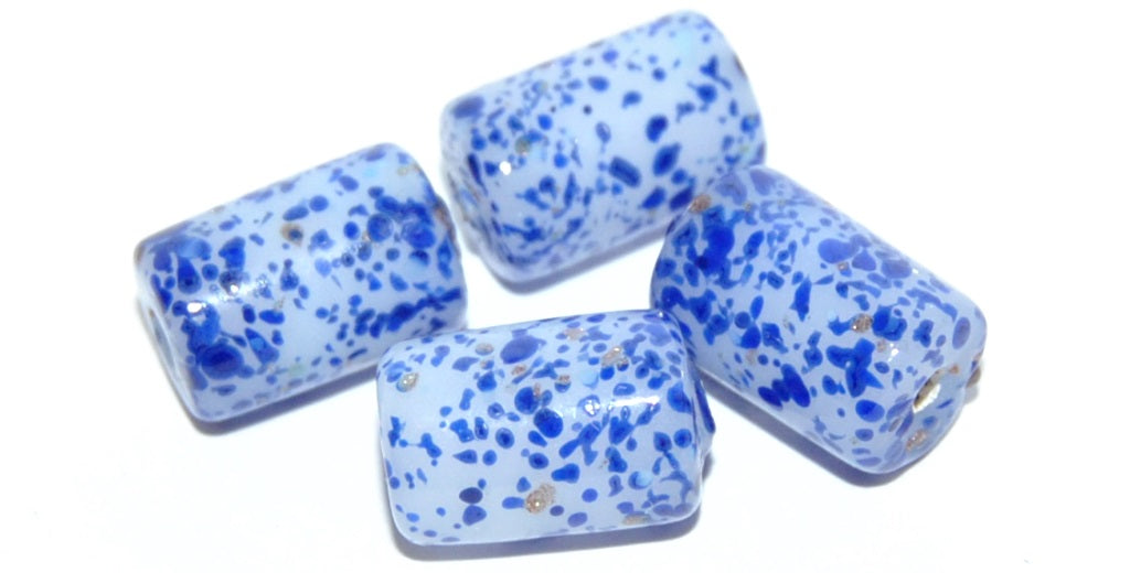 Czech Glass Hand Made Roller Tube Lampwork Beads, (X), Glass, Czech Republic