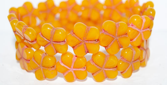 Table Cut Flower Beads, (81240 4470), Glass, Czech Republic
