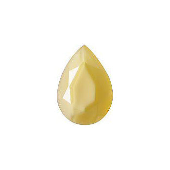 Pear Faceted Pointed Back (Doublets) Crystal Glass Stone, Yellow 7 Pearl Colours (08400), Czech Republic