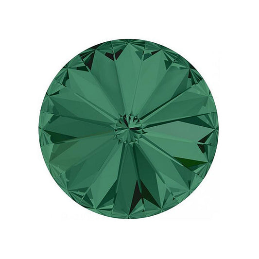 SWAROVSKI CRYSTALS Stones Rivoli 1122 Chaton Emerald F Glass Austria