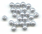 Imitation pearl glass beads round Light Gray Glass Czech Republic