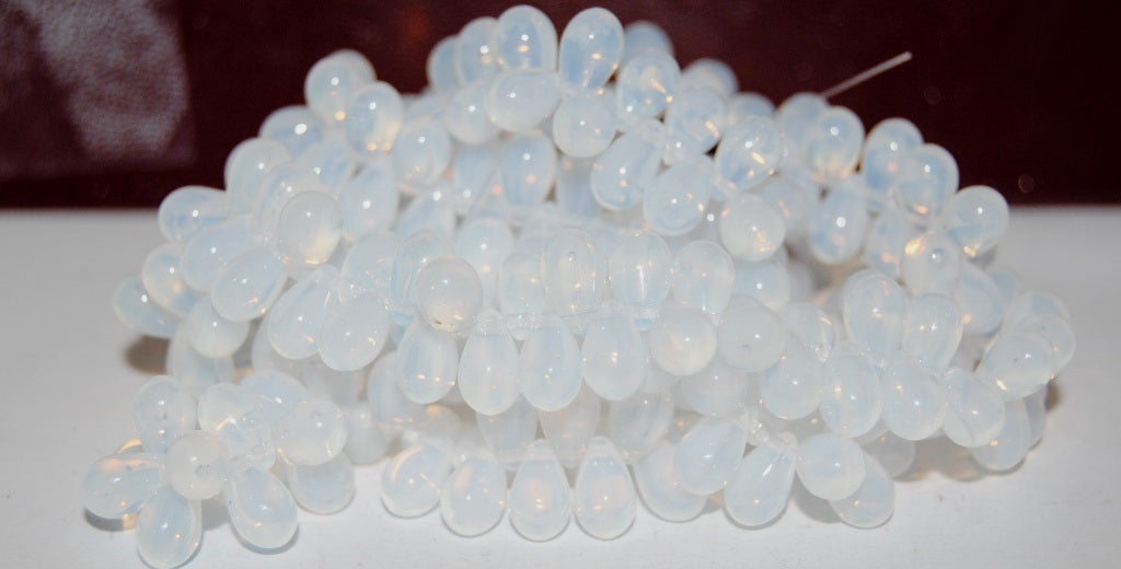 Pear Drop Pressed Glass Beads, 1000 (1000), Glass, Czech Republic
