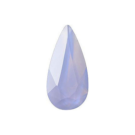 Pear Faceted Pointed Back (Doublets) Crystal Glass Stone, Violet 21 Milky Colours (04030-20210-K), Czech Republic