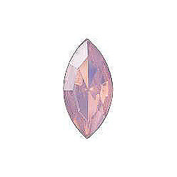 Navette Faceted Pointed Back (Doublets) Crystal Glass Stone, Pink 21 Milky Colours (Milky-Pink-Sf), Czech Republic