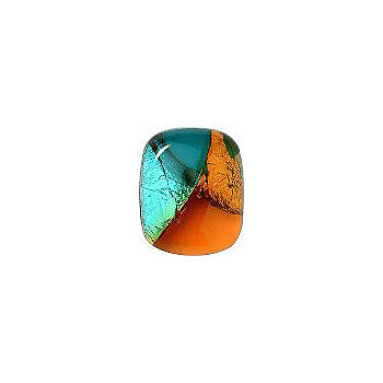 Rounded Octagon Cabochons Flat Back Crystal Glass Stone, Aqua Blue 12 Multicolours (91516), Czech Republic