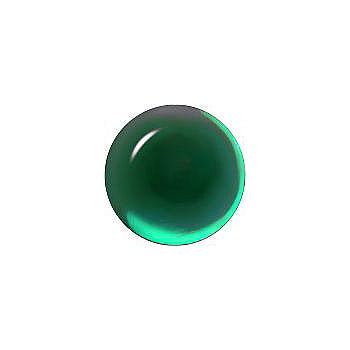 Round Cabochons Flat Back Crystal Glass Stone, Green 4 Transparent (50730), Czech Republic