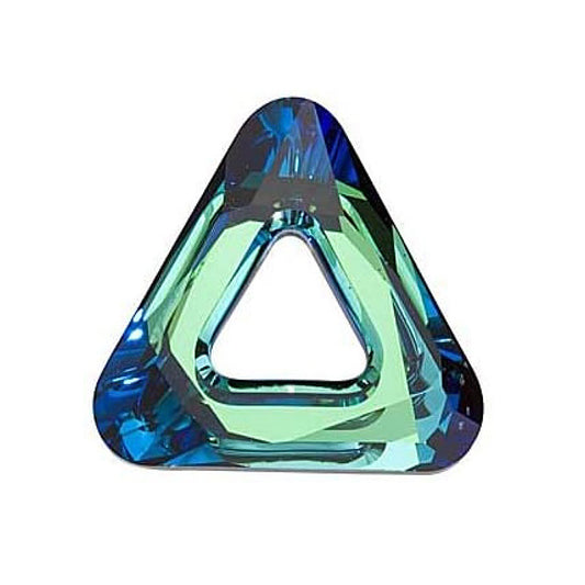 Swarovski element Crystal stone triangle 4737 Crystal Bermuda Blue Glass Austria