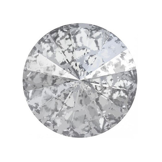 SWAROVSKI CRYSTALS Stones Rivoli 1122 Chaton Crystal Silver Patina Glass Austria