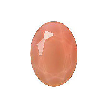 Oval Faceted Flat Back Crystal Glass Stone, Nude 2 Colours 69 (69320), Czech Republic