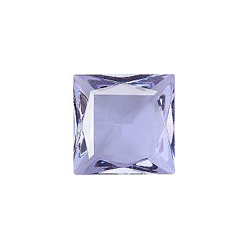 Square Faceted Pointed Back (Doublets) Crystal Glass Stone, Violet 4 Transparent (20210), Czech Republic