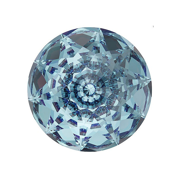 SWAROVSKI CRYSTALS Stone Dome 1400 Round Crystal Stone Aquamarine F Glass Austria
