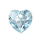 SWAROVSKI CRYSTALS pendant Heart Cut 6432 crystal stone with hole Aquamarine Glass Austria