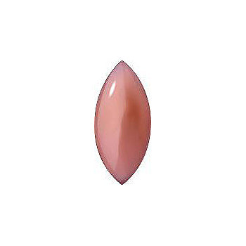 Navette Cabochons Pointed Back Crystal Glass Stone, Pink 25 Pearl Colours (07409), Czech Republic