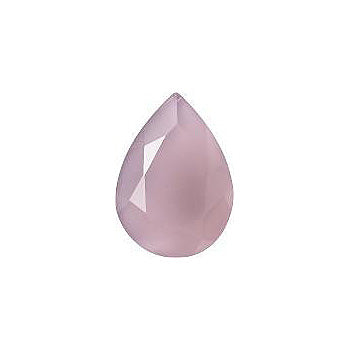 Pear Faceted Flat Back Crystal Glass Stone, Pink 8 Colours 69 (69520), Czech Republic