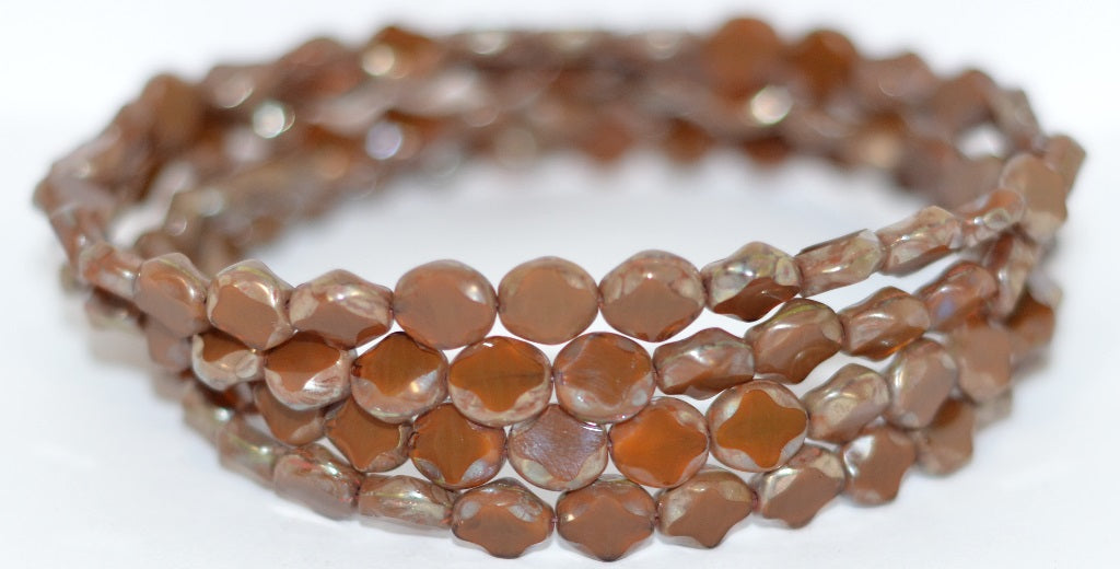 Table Cut Oval Beads, (16617 43400), Glass, Czech Republic