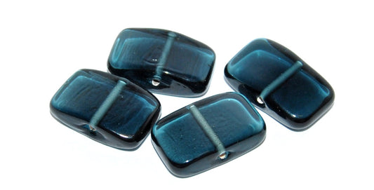 Rectangle Bow Lampwork Glass Handmade Beads, (A), Glass, Czech Republic
