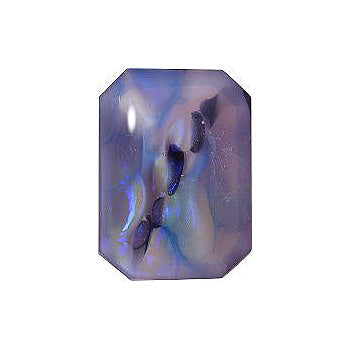 Octagon Faceted Pointed Back (Doublets) Crystal Glass Stone, Violet 13 Specials (01543), Czech Republic
