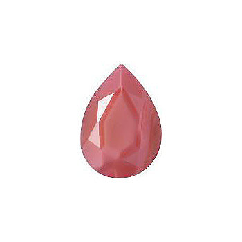 Pear Faceted Pointed Back (Doublets) Crystal Glass Stone, Pink 25 Pearl Colours (07400), Czech Republic