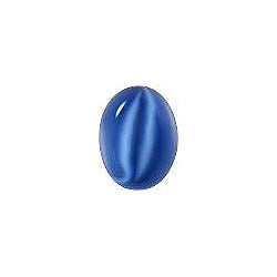 Oval Cabochons Flat Back Crystal Glass Stone, Blue 10 Pearl Colours (06409), Czech Republic