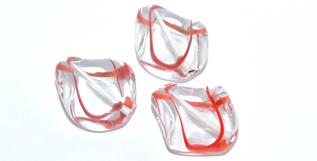 Leaf Lampwork Glass Handmade Beads, Matte (M), Glass, Czech Republic