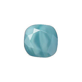Rounded Square Faceted Pointed Back (Doublets) Crystal Glass Stone, Turquoise 3 Pearl Colours (06404), Czech Republic