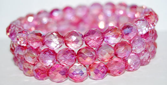 Fire Polished Round Faceted Beads, 48120 (48120), Glass, Czech Republic