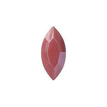 Navette Faceted Pointed Back (Doublets) Crystal Glass Stone, Pink 1 Opaque With Blue Hematite (73040-Bh), Czech Republic