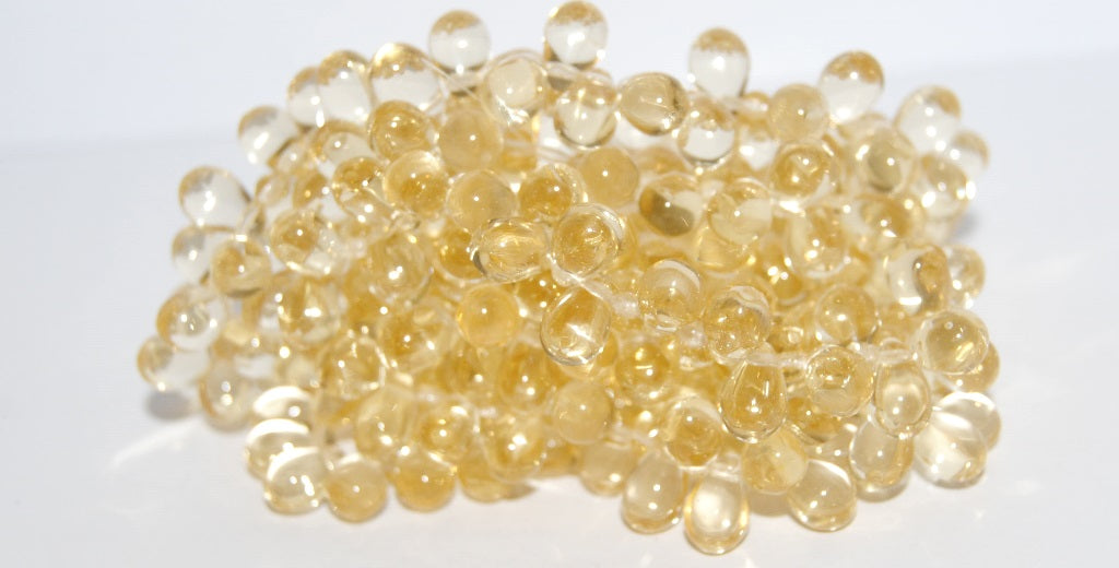 Pear Drop Pressed Glass Beads, 10000 (10000), Glass, Czech Republic