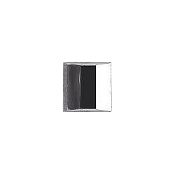 Rectangle Faceted Flat Back Crystal Glass Stone, White 10 Transparent With Aluminium (000300-Al), Czech Republic