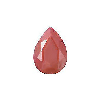 Pear Faceted Pointed Back (Doublets) Crystal Glass Stone, Pink 3 Pearl Colours (07407), Czech Republic