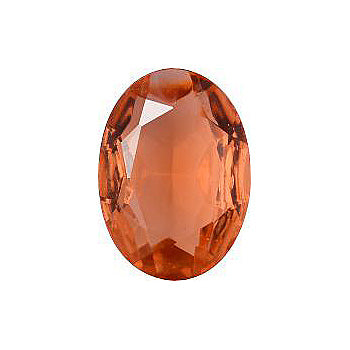 Oval Faceted Pointed Back (Doublets) Crystal Glass Stone, Pink 12 Transparent (70130-L), Czech Republic