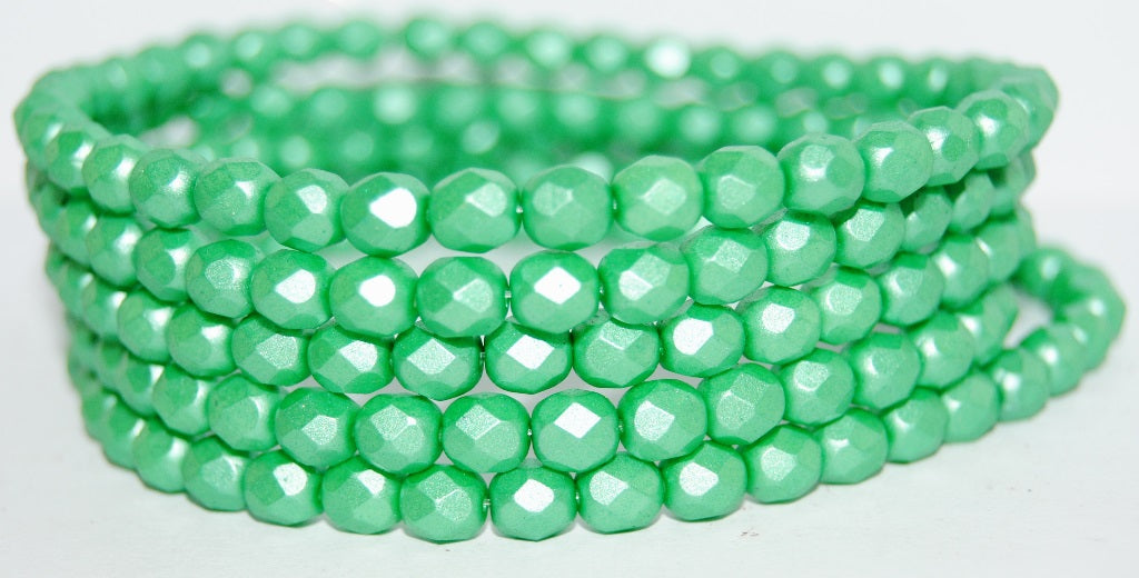 Fire Polished Round Faceted Beads, 70054 (70054), Glass, Czech Republic