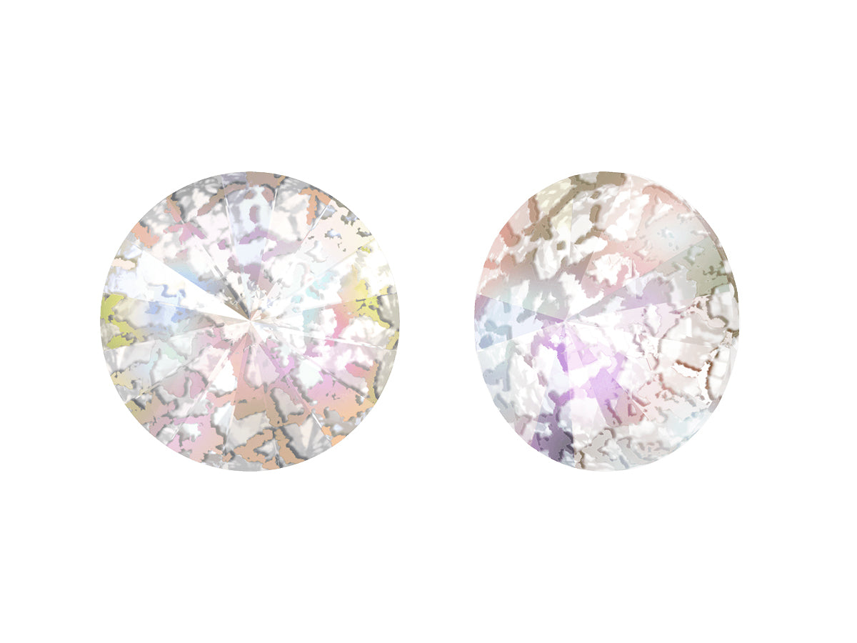 SWAROVSKI CRYSTALS Stones Rivoli 1122 Chaton Crystal White Patina Glass Austria