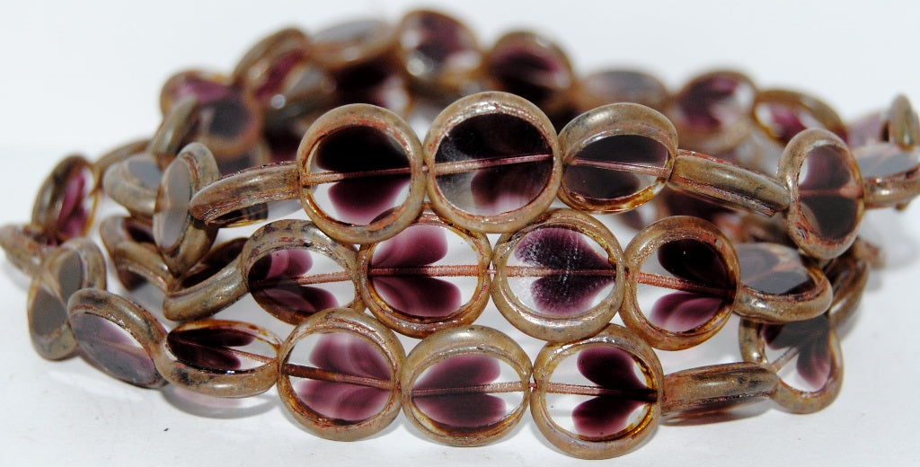Table Cut Round Beads Eskooko, (27008 43400), Glass, Czech Republic